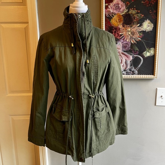 Miss London Jackets & Blazers - Olive Green Women's Jacket Grunge, Y2K, Retro, Skater, Hippie, Boho, Preppy